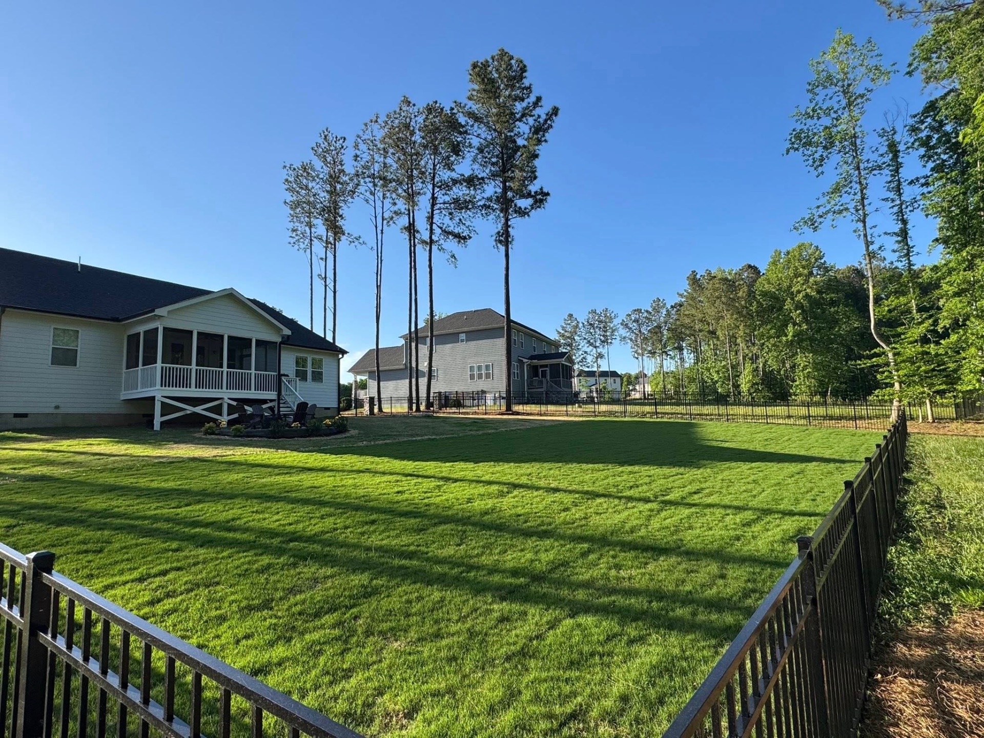 After sod installation