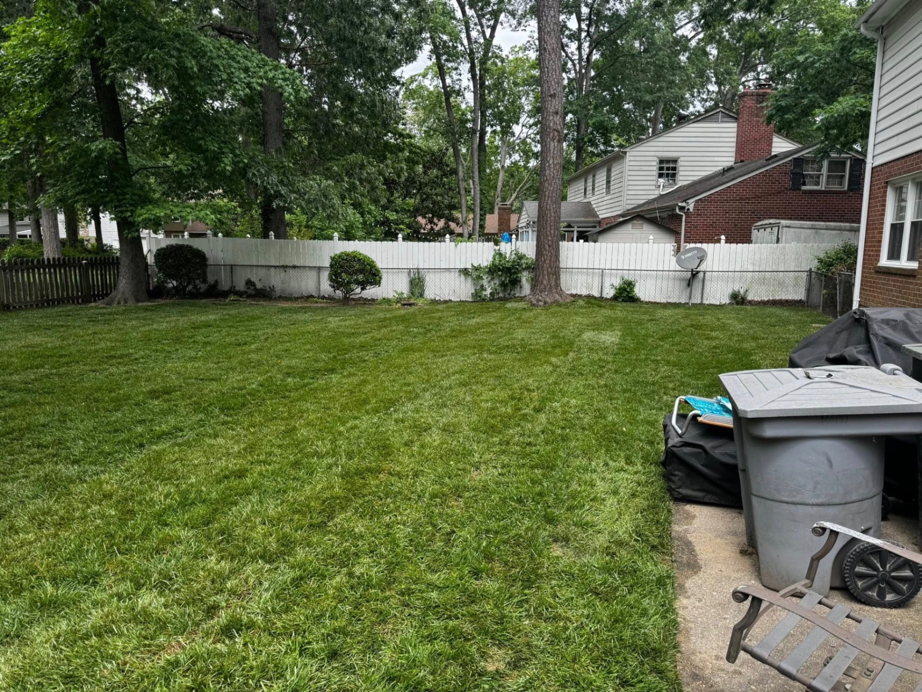 After sod installation